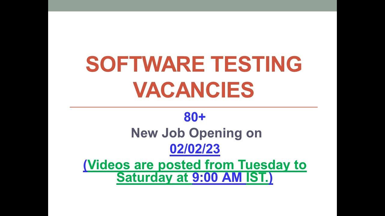 | 02 Feb 2023 | Manual & Automation Testing Jobs ...