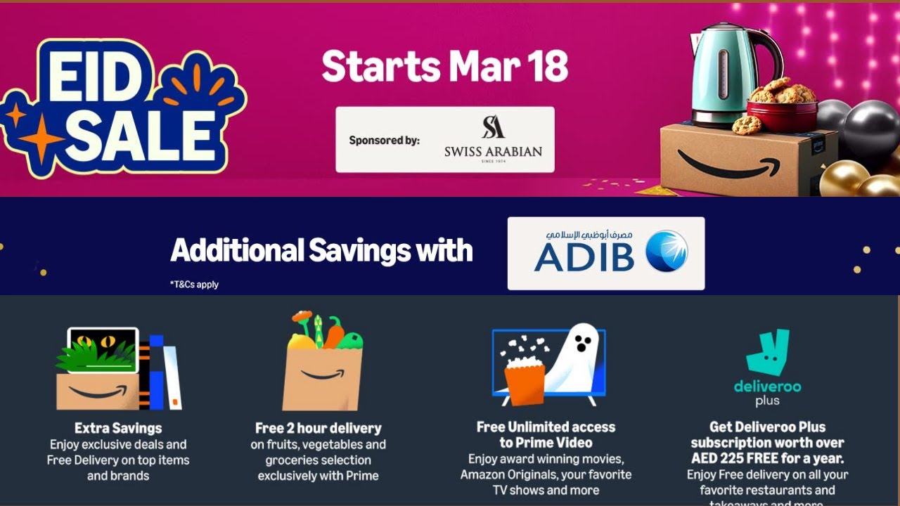 Amazon UAE Eid Sale 2025 | Up to 70% OFF! Best Deals & Top Brands! 🎉🔥