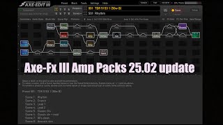 Axe-Fx III firmware 25.02 AMP PACKS update