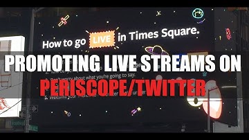 Promoting Live Streams on Twitter / Periscope Producer