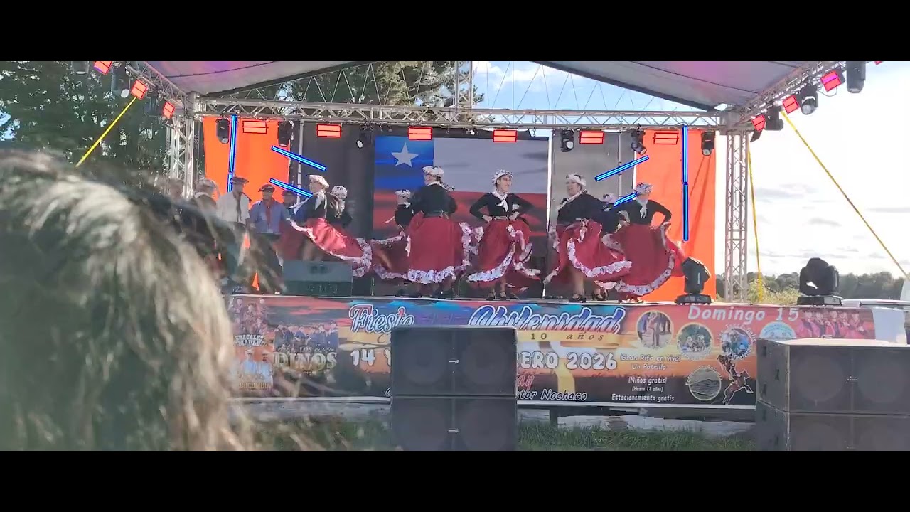 Cuadro recorrido por zona copihues de mi tierra Osorno fiesta de la chilenidad Nochaco pto. Octay, 