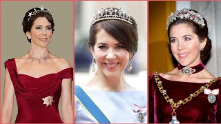 The tiaras worn by Crown Princess Mary of Denmark