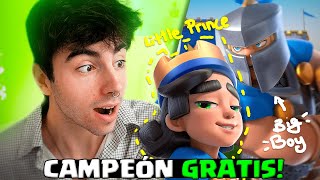 Thumbnail for NUEVO CAMPEÓN GRATIS de CLASH ROYALE en ACCIÓN🫅!