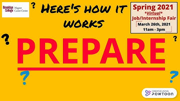 Spring 2021 Job/Internship Fair Virtual Walkthrough