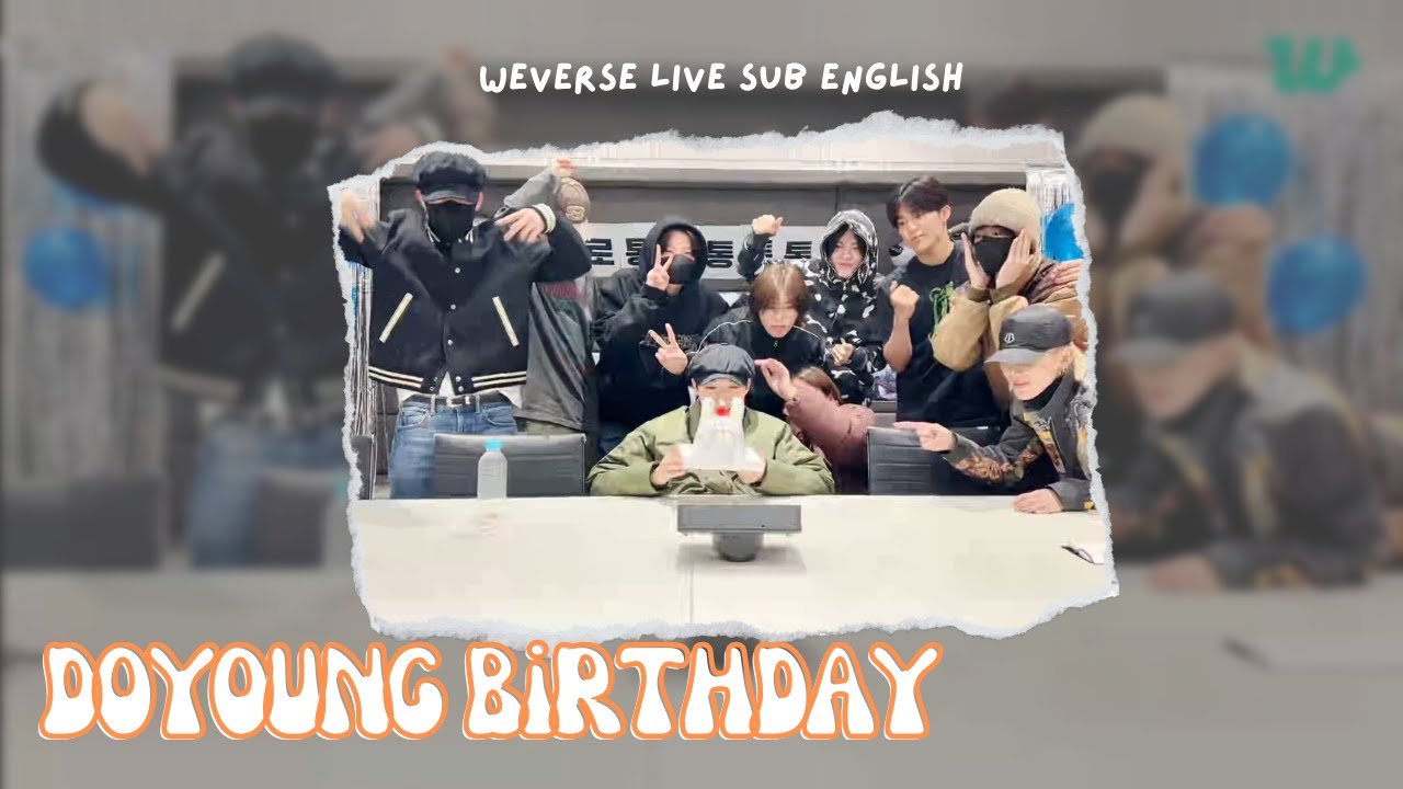 [20230412] Weverse live Doyoung birthday with member Treasure | SUB ENG