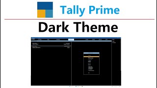 Dark Theme in Tally Prime | tally dark mode l how to change color of Tally Prime software screenshot 2