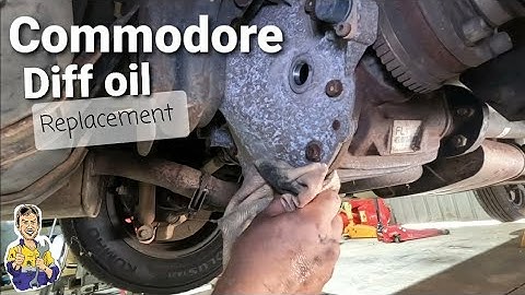 Commodore Diff Oil Change