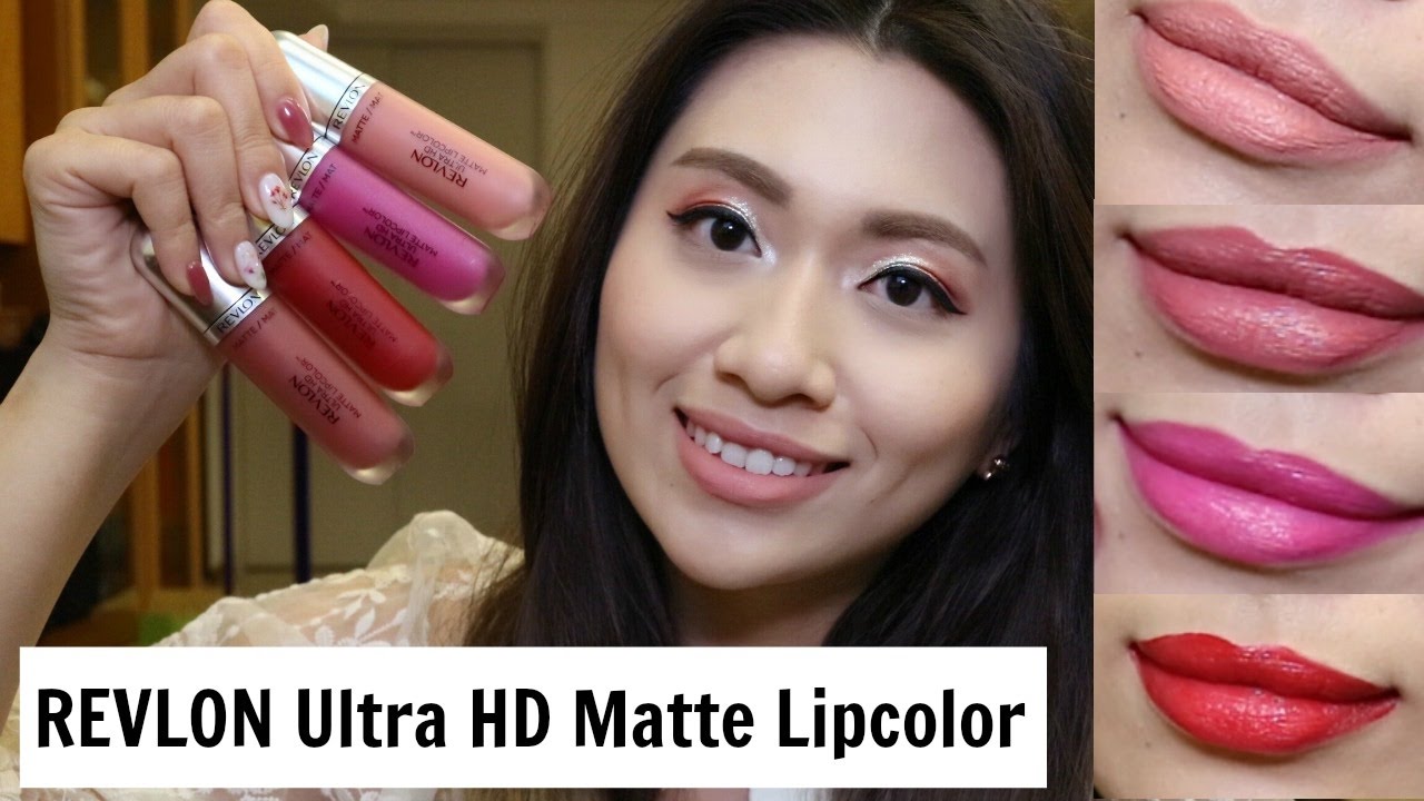 露華濃HD超霧感唇釉四色試色 PART 2|REVLON ULTRA HD MATTE LIP COLORS SWATCHES|Demi Talk 縮圖