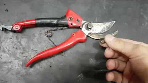 Como afiar tesoura de poda em casa?