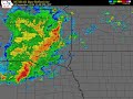KFSD Radar Loop of Severe Straight-Line Winds Impact Springfield, SD - Sep 5, 2016