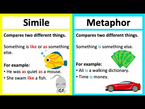 SIMILE vs METAPHOR 🤔  | What's the difference? | Learn with examples