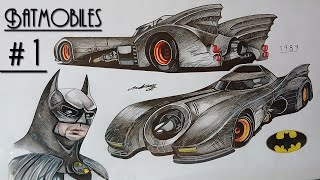 Batmobile Drawings : # 1 | 1989 | Michael Keaton`s | Time Lapse