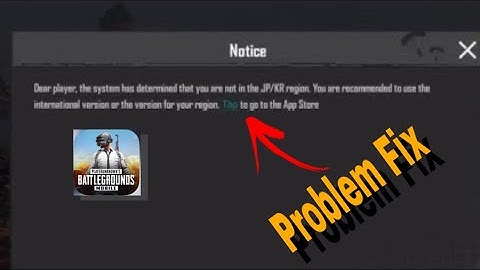 ✅PUBG kr login problem in iOS, iPhone , iPad