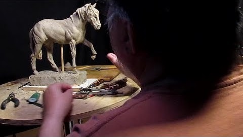 Finishing my Horse for my Instructional DVD on Creating a Horse from Scratch