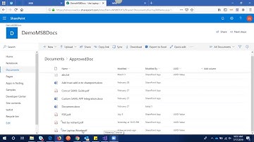Getting Started with MSB Docs - SharePoint Integration