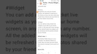 | PicPat Photo Widget &Share application | complete review screenshot 1