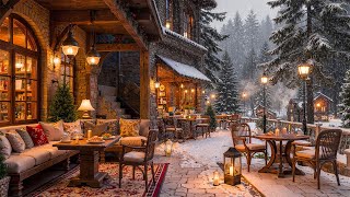 Smooth Jazz Instrumental Music & Cozy Winter Coffee Shop Ambience ☃️ Jazz Music for Working
