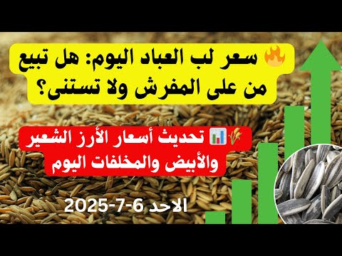 اسعار الارز الشعير اليوم اسعار الارز الابيض ومخلفات الارز واسعار الذرة والصويا اليوم