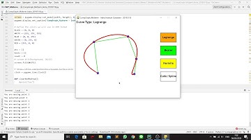 Computer Graphic Midterm - Drawing Curves in Pygame (Lagrange, Bezier, PCHI, Cubic Spline)