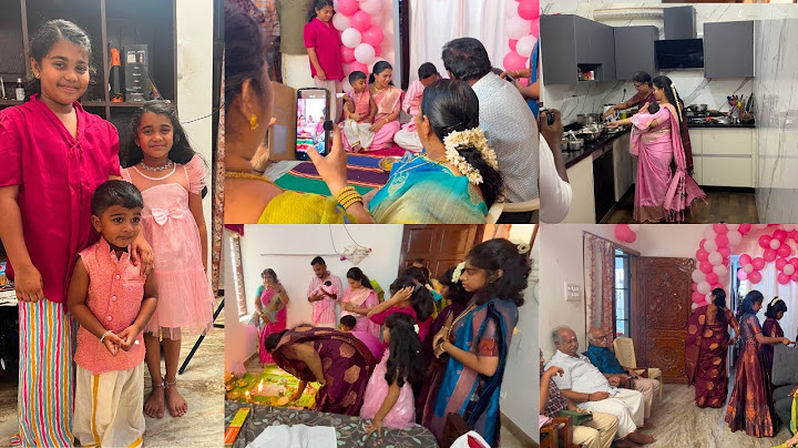 Kuttyku Amma Veetula Vachu Name Vechachu - Naming Ceremony -  Mithra, Maaran, Mahi & Maha