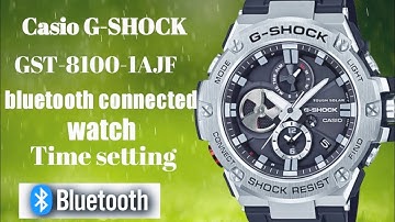 Casio G-SHOCK GST-8100-1AJF Bluetooth connected watch Time setting #watchservicebd