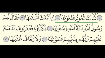 سورة الشمس - ادريس ابكر - Surah Ash-Shams - Idris Abkar - (91)