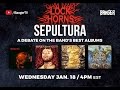 Sepultura Album Debate with guest Danko Jones | LOCK HORNS (live stream archive)