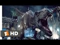 Jurassic World (2015) T-Rex vs. Indominus Scene (9/10) | Movieclips