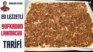 LAHMACUN RECIPE from Oven-Ready Yufka at Home. How to Make LAHMACUN from Yufka? Lahmacun Stuff Recip