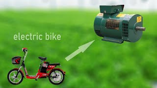 How to make 220v generator from a Bike electric wheels