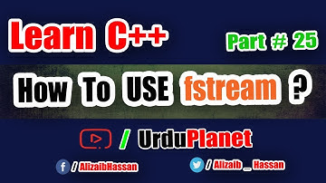 How To Read and Write From a File Using fstream [ URDU/HINDI ]