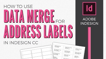 Data Merge for Envelope Labels in Adobe InDesign