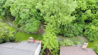 Flooding in The Pines, Westerville, Ohio, 7/1/2021