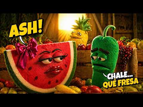The chili pepper was talking nonsense… and the watermelon put him in his place 😂🌶️🍉