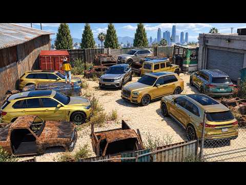 GTA 5 ONLINE CAR THIEF BATTLE. FOUND AND STOLE A TON OF GOLDEN CARS! THIEVES BATTLE IN GTA 5!