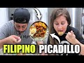 AMERICANS MAKE Filipino Picadillo Hash | Cooking Popular Filipino Dinner Recipes | COOK WITH ME