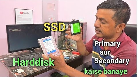 Computer me Harddisk aur SSD ko primary aur seconday kaise banaye.@JogendraGyan