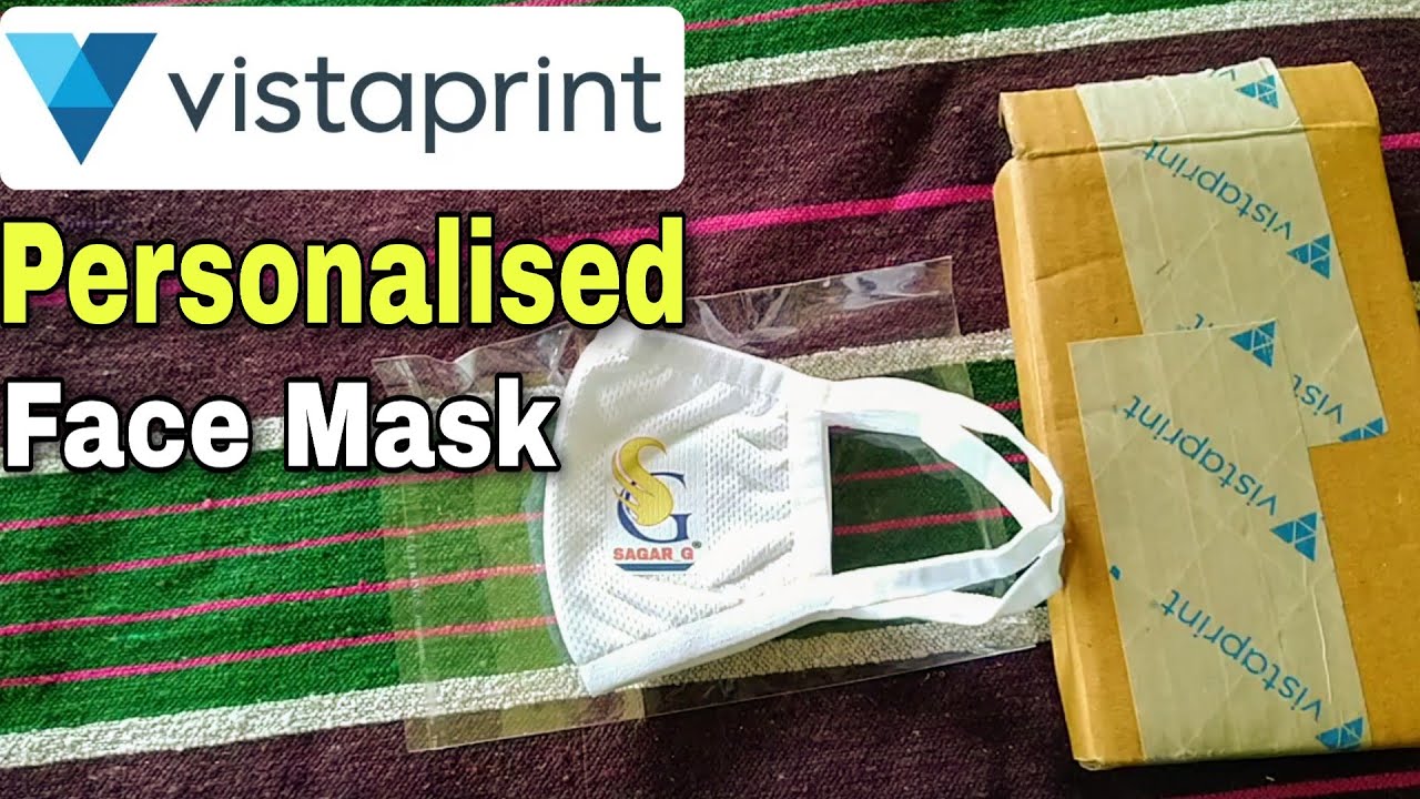 VISTAPRINT Personalised 3 Layer Face Mask (White) | COVID-19