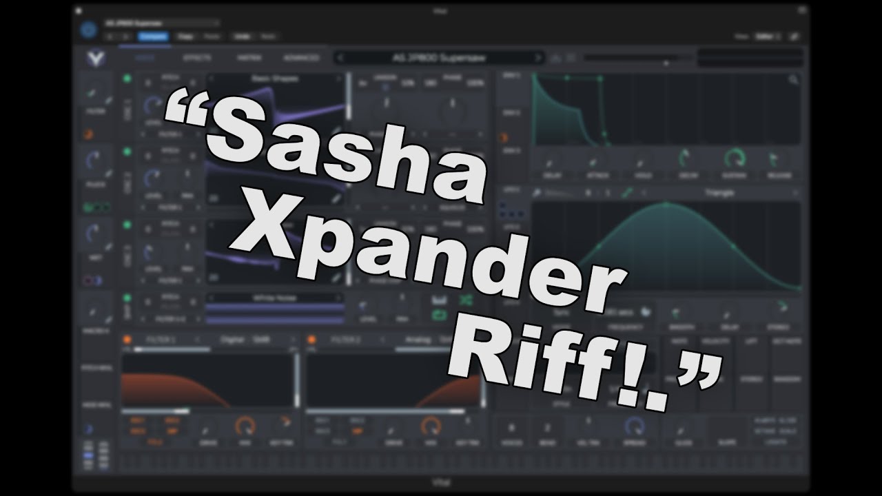 Sasha Xpander Riff with Vital and Guitar Rig 6 🎹 🎛 YouTube