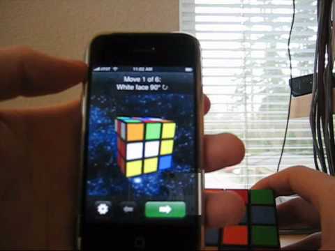 Quick demo of the CubeCheater iPhone app