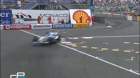 CRASH Piccione into the wall - 2005 GP2 Round 3 Monaco