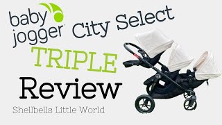 Baby Jogger City Select TRIPLE Stroller Review!