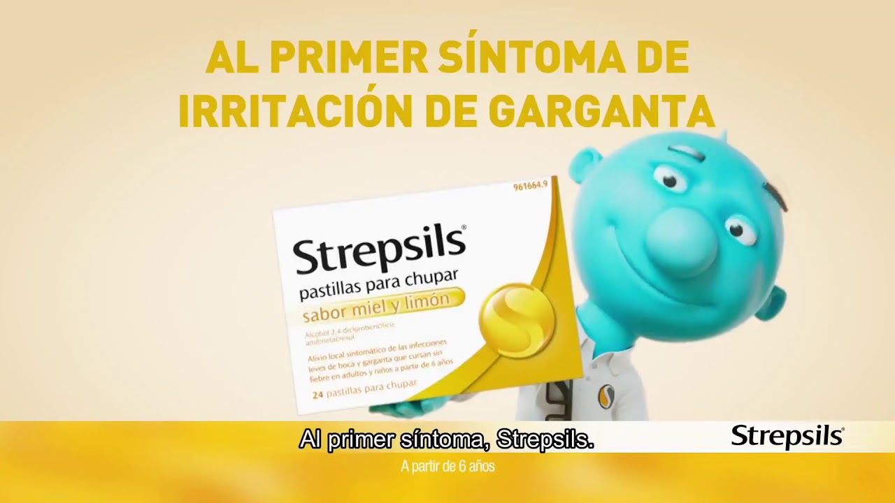 STREPSILS sabor a miel de limón 24 pastillas de dolor de garganta