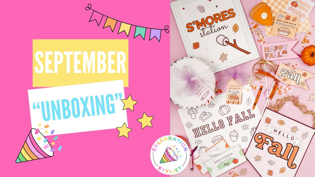 September "Unboxing" Celebration Stylist Printables - YouTube