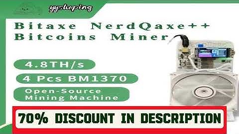 A must-have product! Bitaxe NerdQaxe++ 4.8TH/s Bitcoin Miner with 4 BM1370 Asic Chips Solo BTC Min