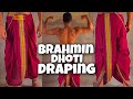 ✅||Brahmin dhoti draping with “damak dam”|| #damak_dam_official|| #agartala #fashion #dhotidrape