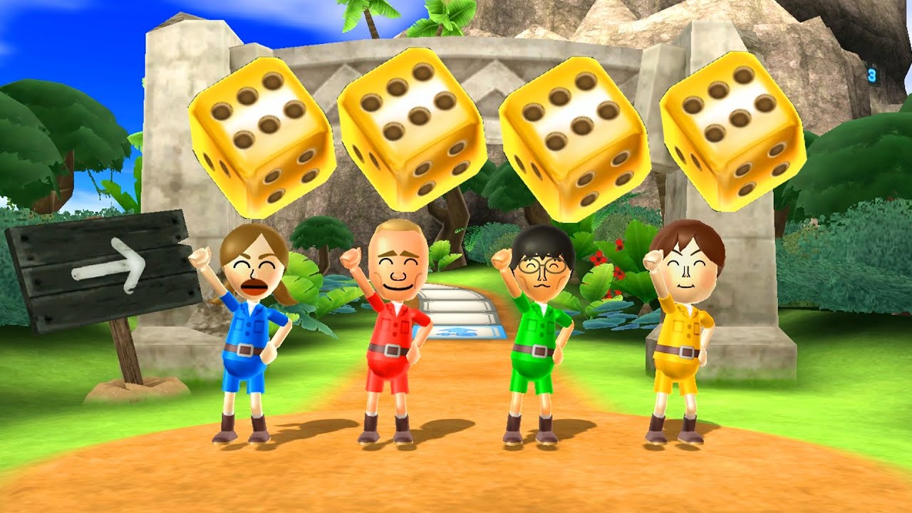 Wii Party - Board Game Island - Genevieve Vs Fritz Vs Emily Vs Ren