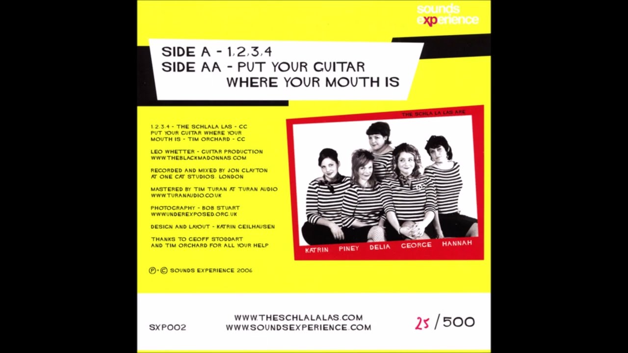 Schla La Las - 1, 2, 3, 4 (7'', 2007, England, London, sugar-sweet pop)