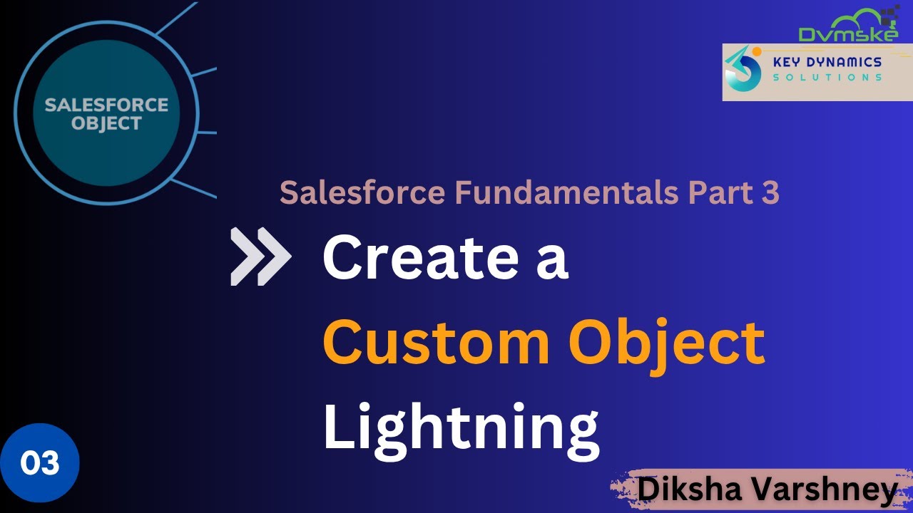 Salesforce Fundamentals : Part - 3 How to create custom object in ...