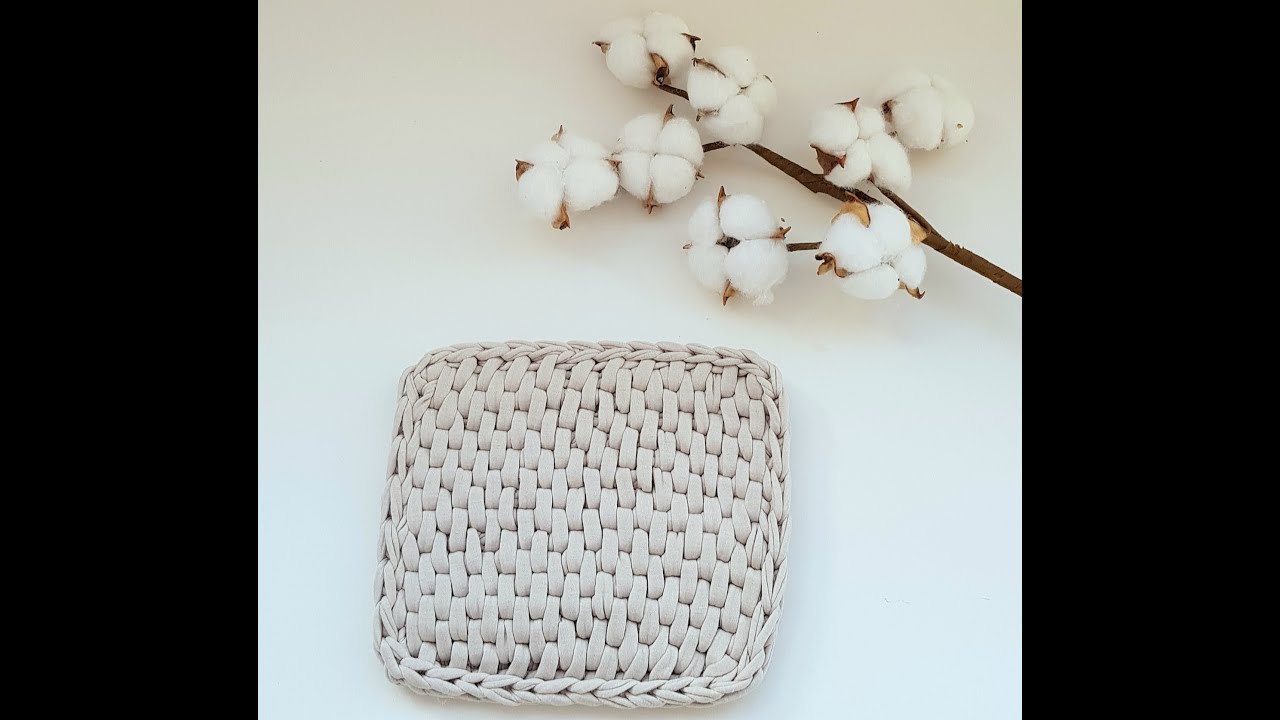 Рисунок ротанг крючком из трикотажной пряжи